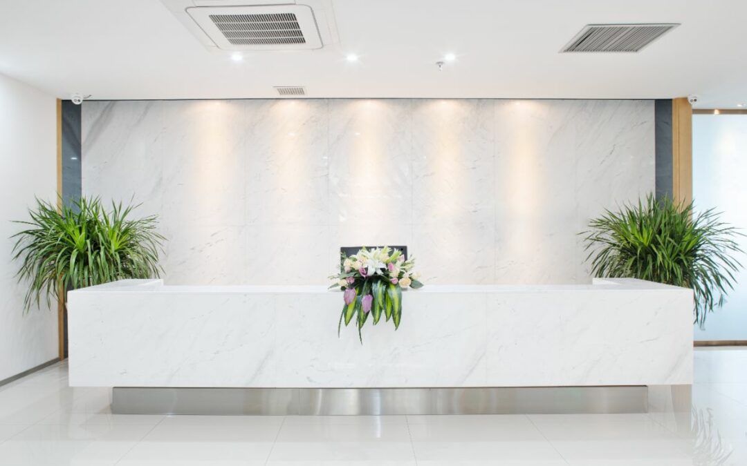 front desk decoration ideas