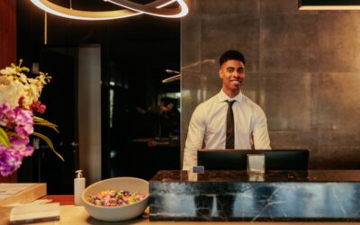 Standing Reception Counter: Business Furniture Solutions