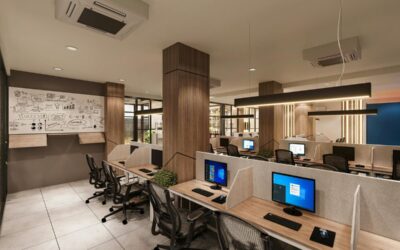 Desk with Partitions: Smarter Division, Better Work